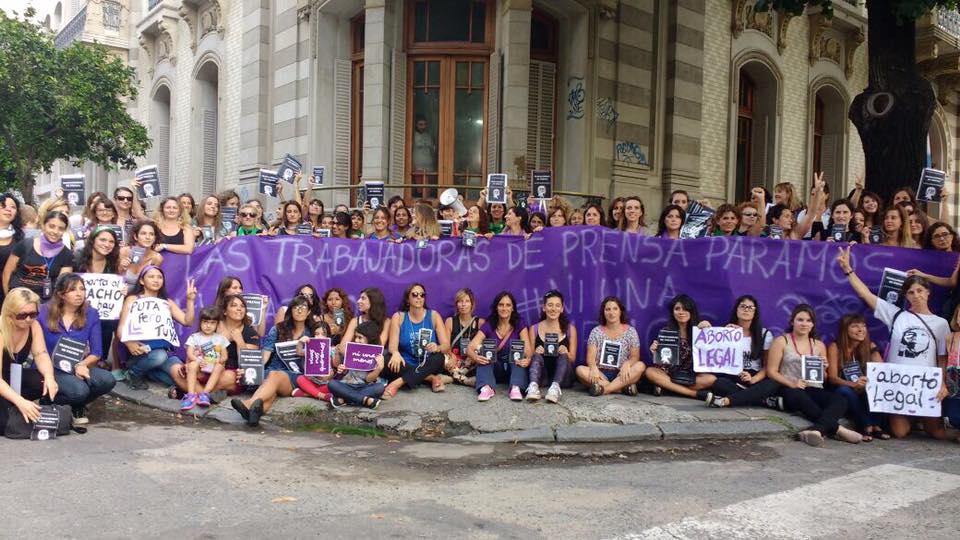 Masiva y activa participación de las Trabajadoras de Prensa en el Paro de Mujeres