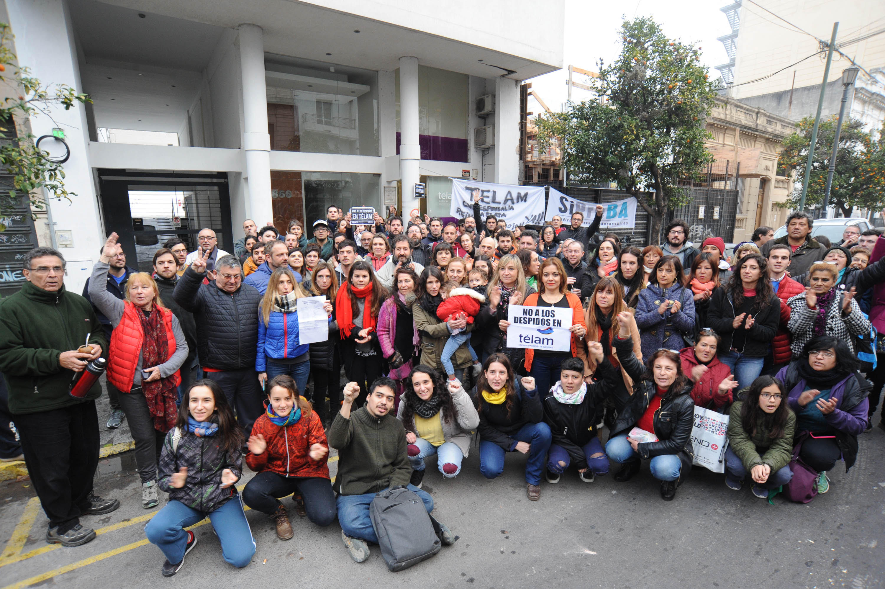 Apoyo al reclamo de reincorporación a los despedidos en Télam