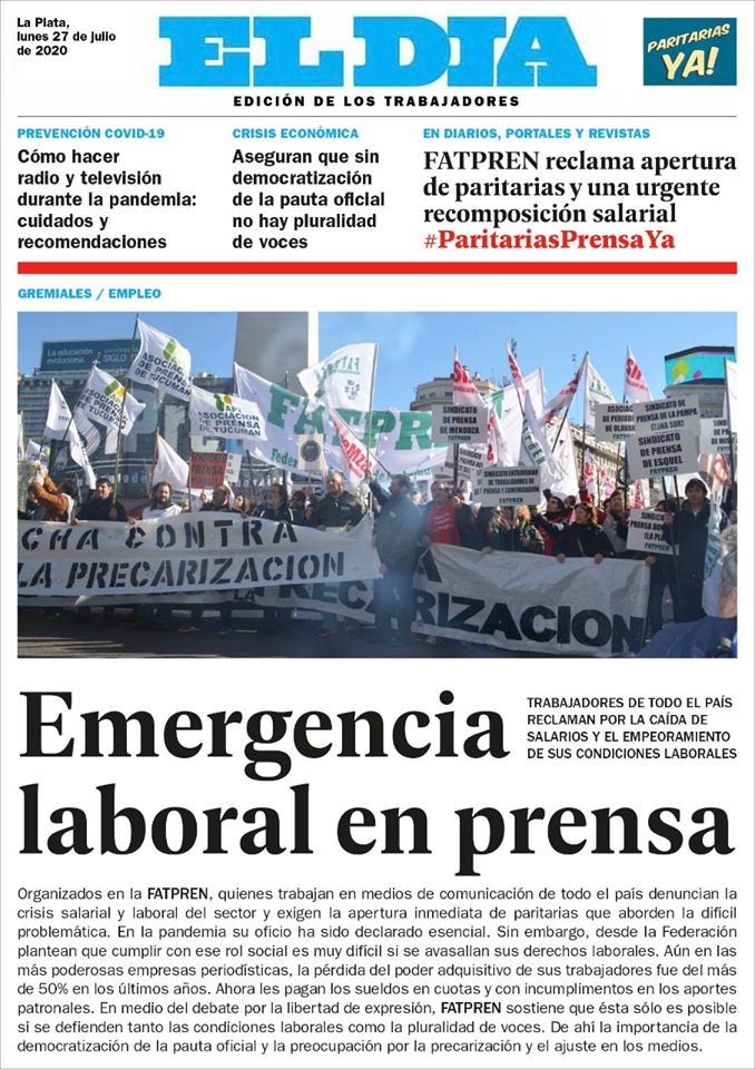 Aumento salarial YA.  Lo esencial es un salario digno