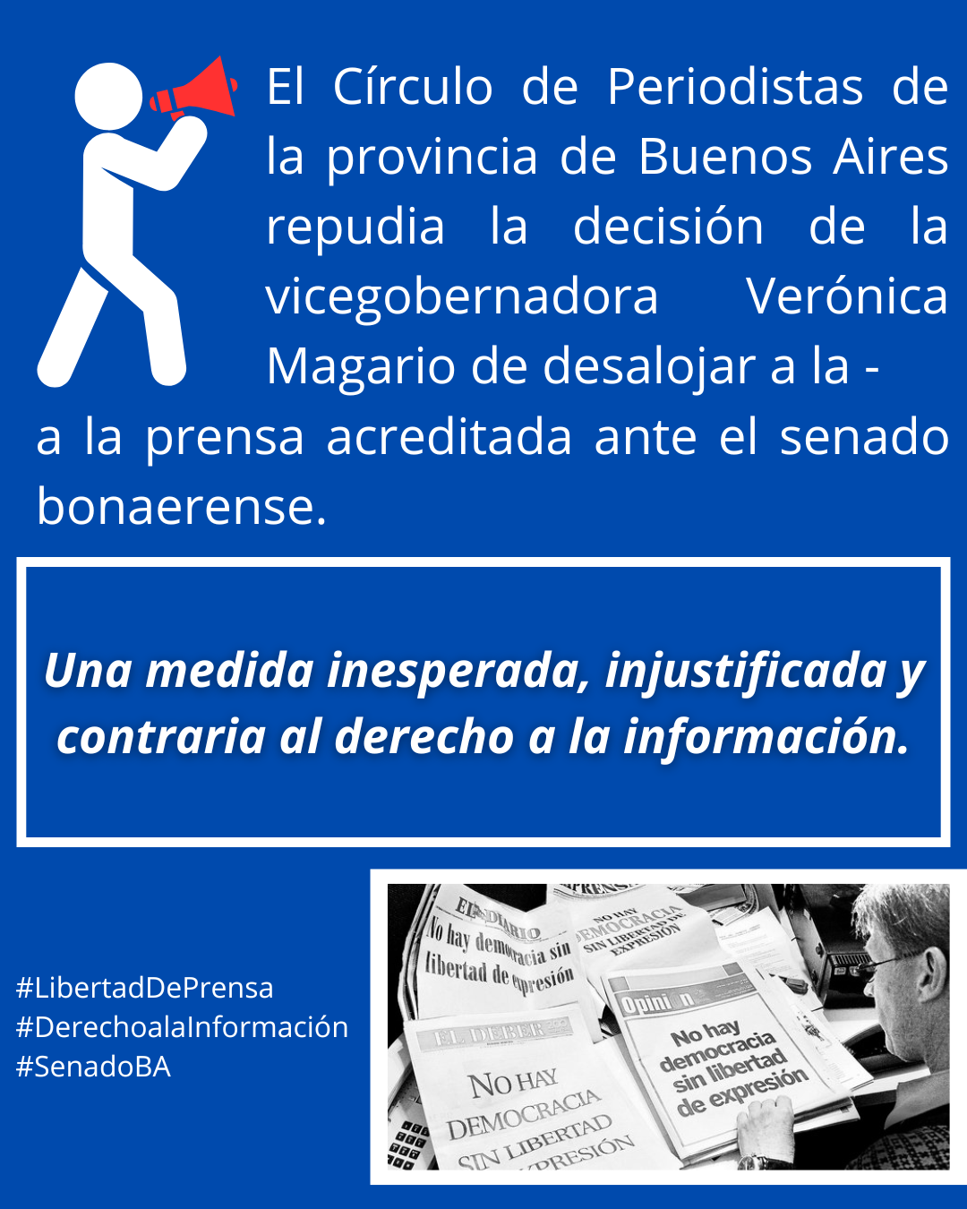 REPUDIAMOS LA DECISIÓN DE LA VICEGOBERNADORA MAGARIO